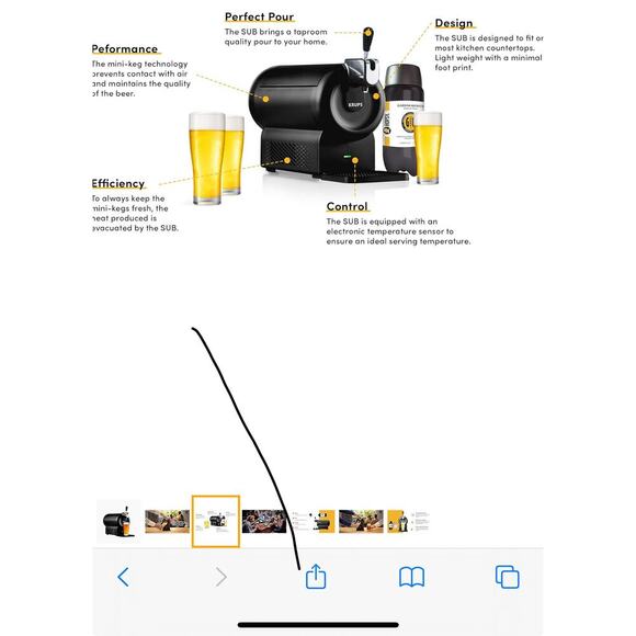 Nib- Hopsy Sub Home Tap Countertop Craft Beer Dispenser - Picture 2 of 7